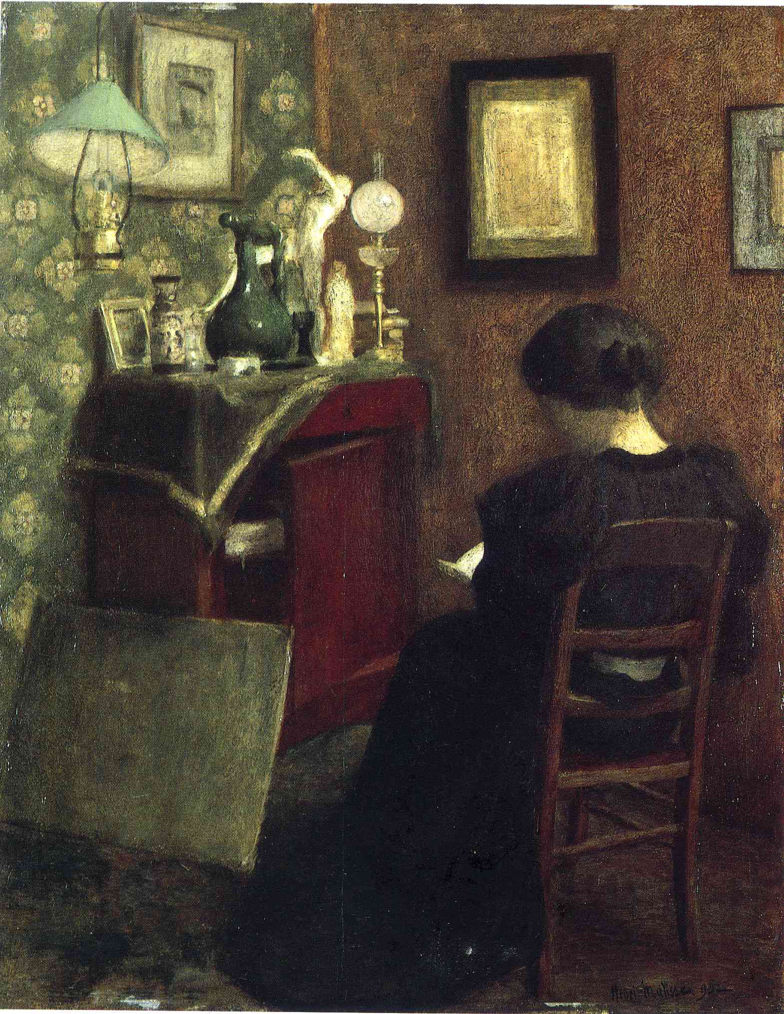 Henri Matisse - Woman Reading 1894
